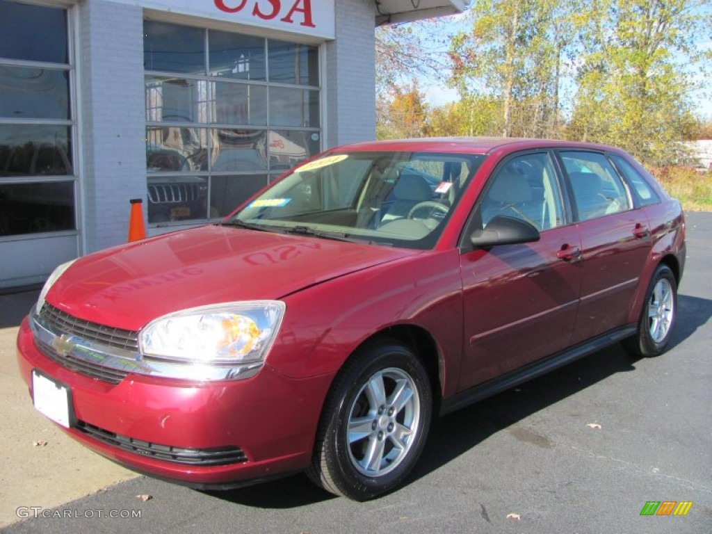 2004 Malibu Maxx LS Wagon - Sport Red Metallic / Gray photo #1