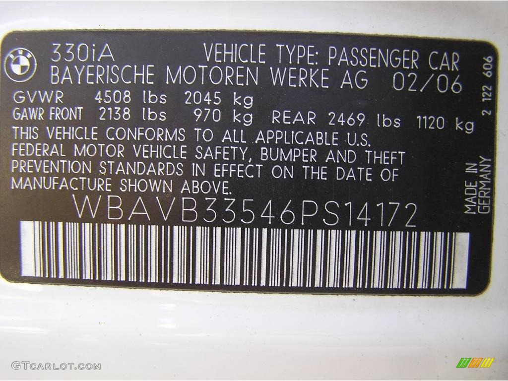 2006 3 Series 330i Sedan - Alpine White / Beige photo #29