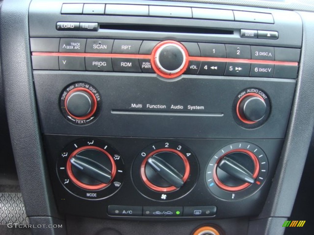 2006 MAZDA3 s Touring Sedan - Titanium Gray Metallic / Black/Red photo #18