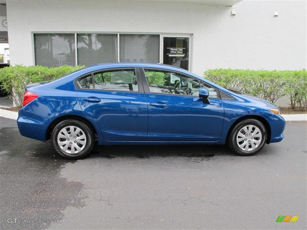 Dyno Blue Pearl 2012 Honda Civic LX Sedan Exterior Photo #56164895