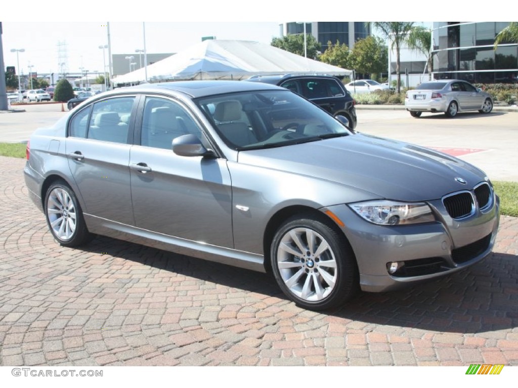 2011 3 Series 328i Sedan - Space Gray Metallic / Oyster/Black Dakota Leather photo #4