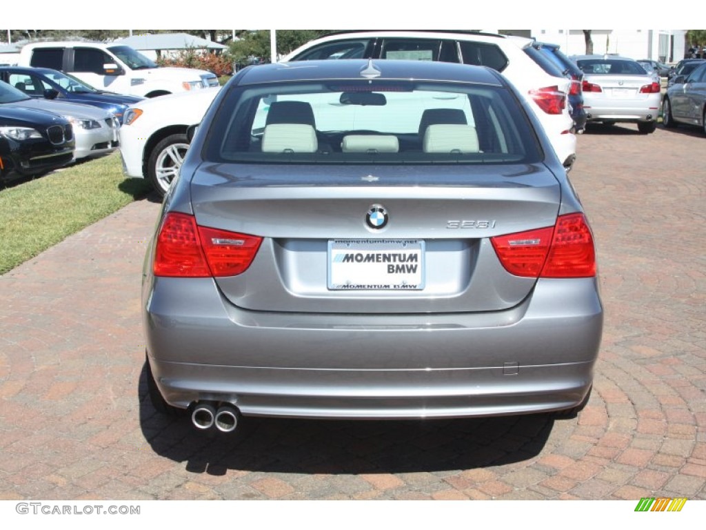 2011 3 Series 328i Sedan - Space Gray Metallic / Oyster/Black Dakota Leather photo #7