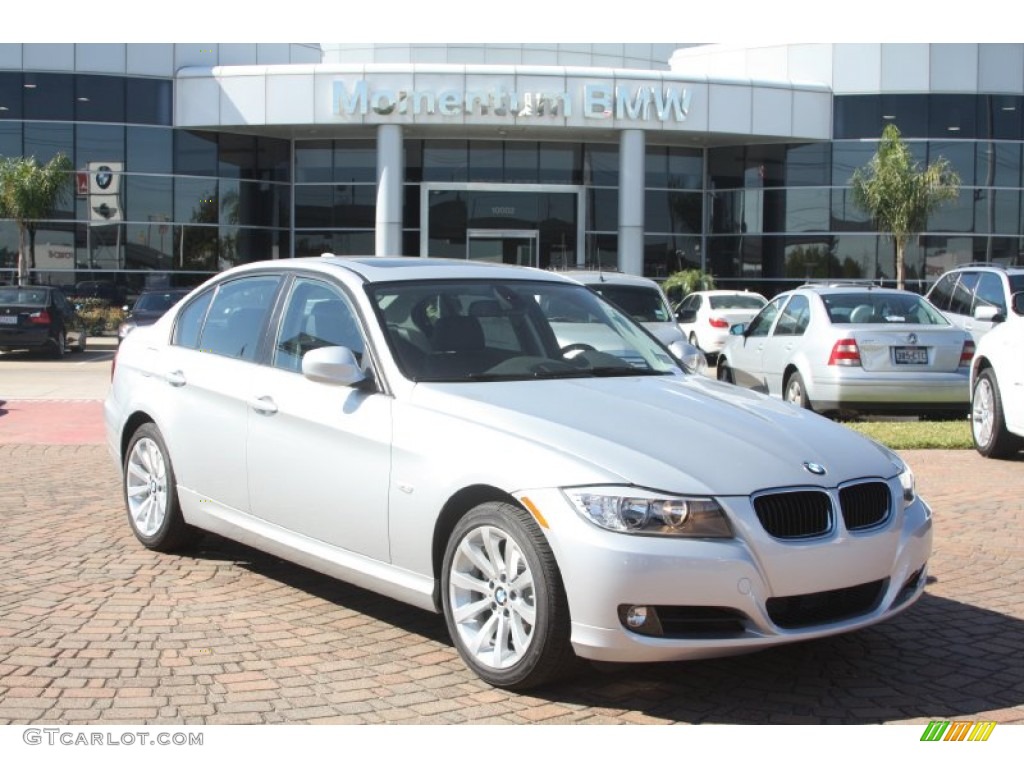 2011 3 Series 328i Sedan - Titanium Silver Metallic / Black Dakota Leather photo #1