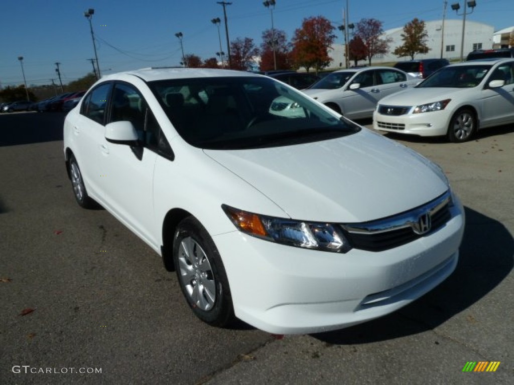 Taffeta White 2012 Honda Civic LX Sedan Exterior Photo #56166128