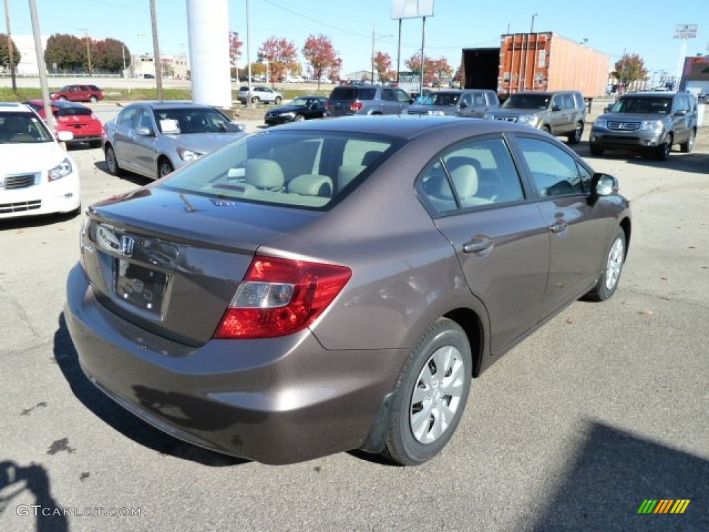 Urban Titanium Metallic 2012 Honda Civic LX Sedan Exterior Photo #56166276