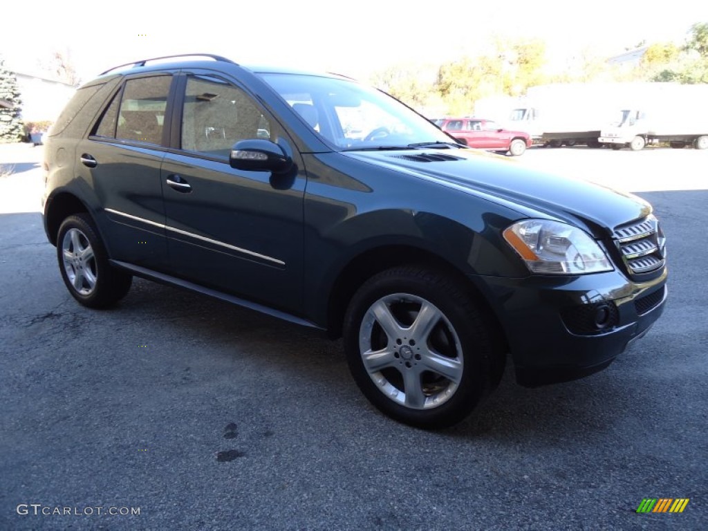 2008 ML 350 4Matic - Jade Green Metallic / Macadamia photo #5