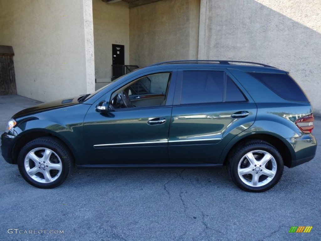2008 ML 350 4Matic - Jade Green Metallic / Macadamia photo #11