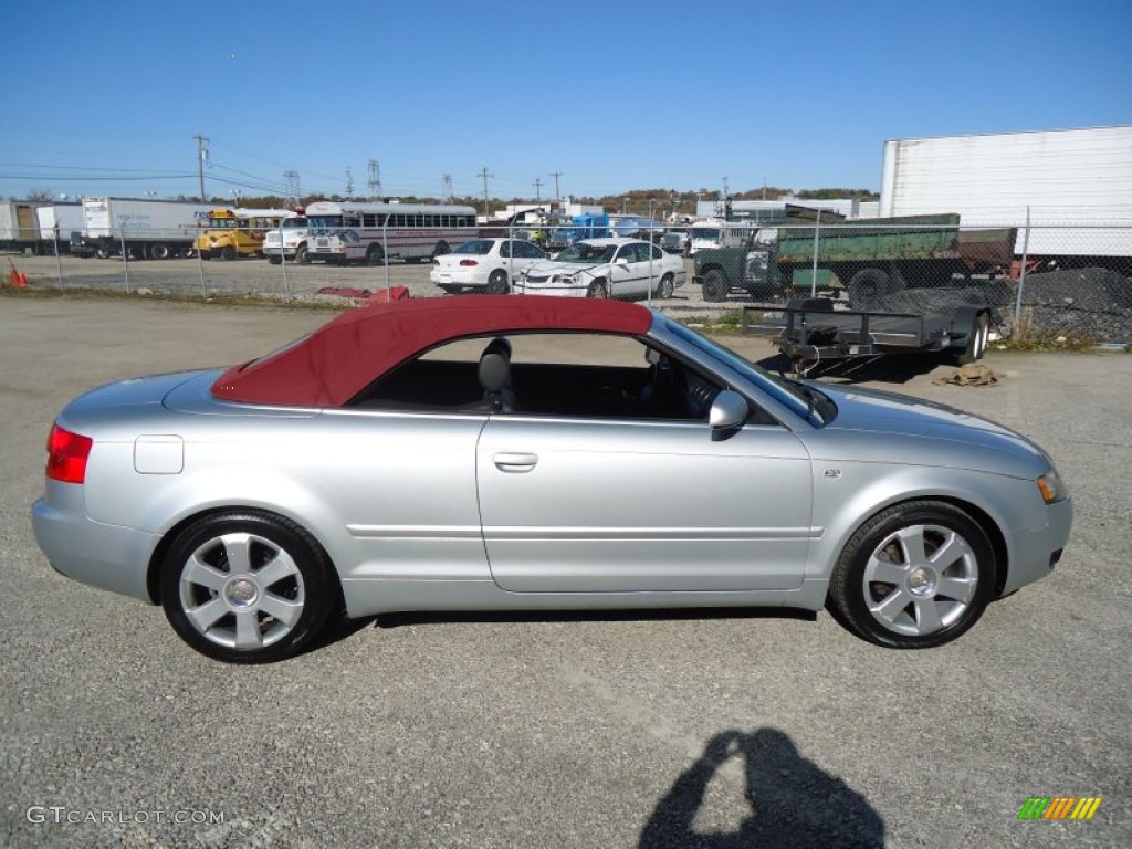 Light Silver Metallic 2003 Audi A4 1.8T Cabriolet Exterior Photo #56166781