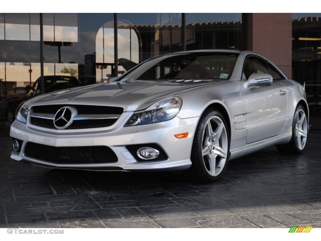 Silver Arrow Silver Metallic 2009 Mercedes-Benz SL 550 Silver Arrow Edition Roadster Exterior Photo #56167049