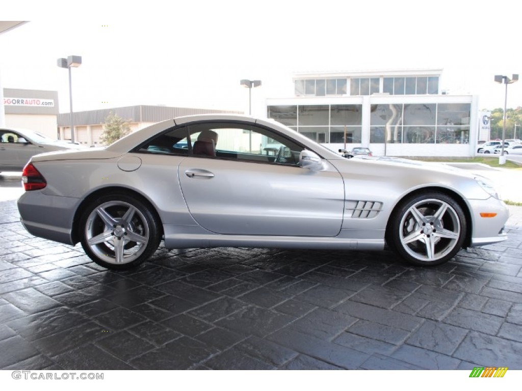 Silver Arrow Silver Metallic 2009 Mercedes-Benz SL 550 Silver Arrow Edition Roadster Exterior Photo #56167076