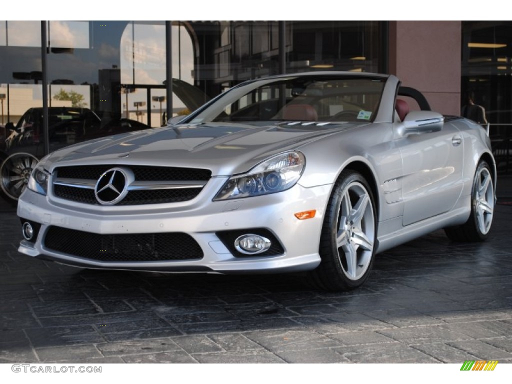 Silver Arrow Silver Metallic 2009 Mercedes-Benz SL 550 Silver Arrow Edition Roadster Exterior Photo #56167115