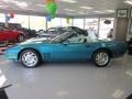 1993 Bright Aqua Metallic Chevrolet Corvette Convertible  photo #2