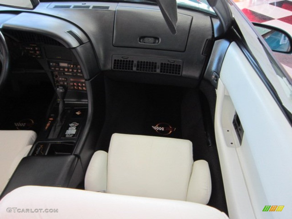 1993 Corvette Convertible - Bright Aqua Metallic / White photo #14