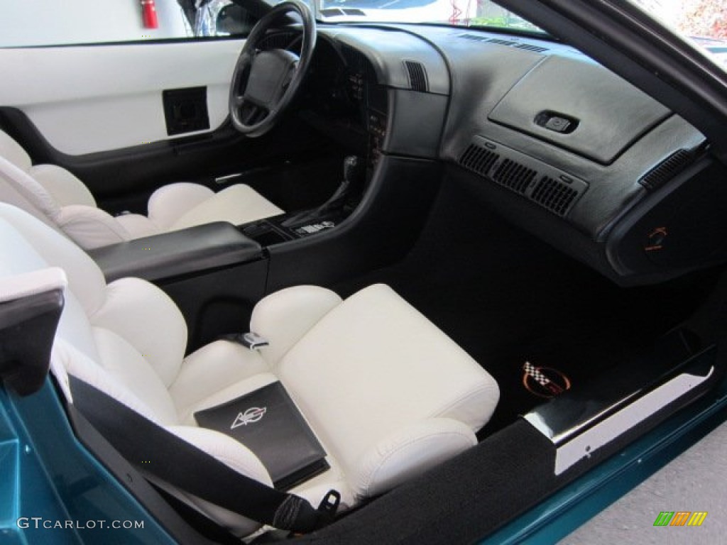 White Interior 1993 Chevrolet Corvette Convertible Photo