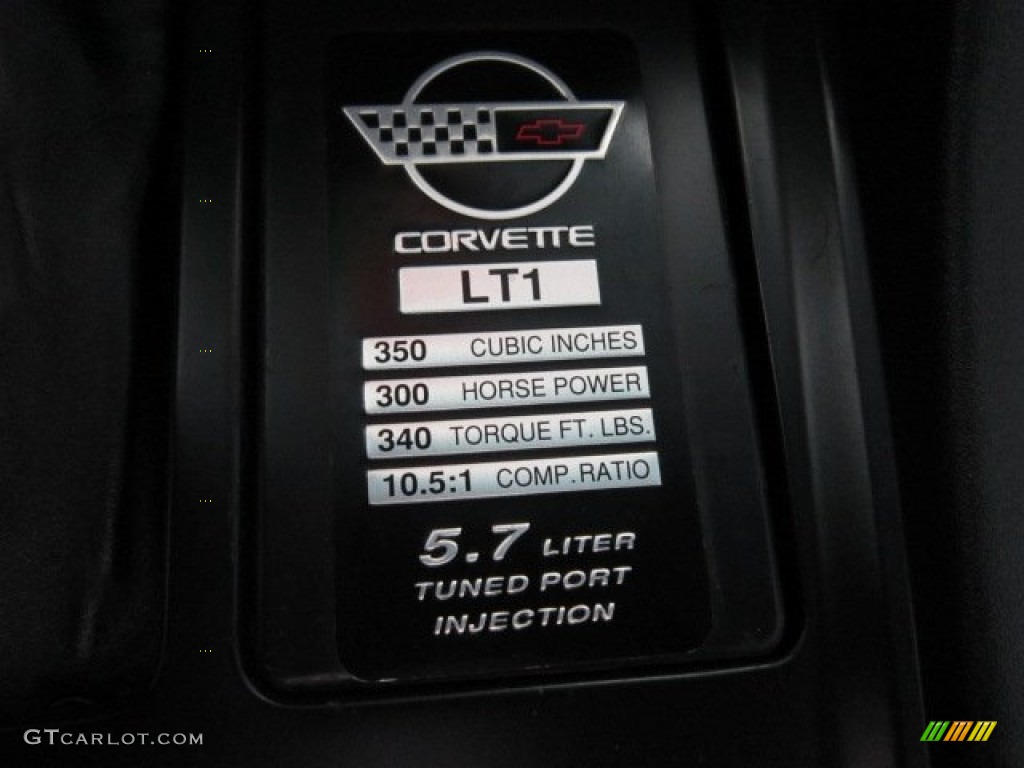 1993 Chevrolet Corvette Convertible Info Tag Photo #56167628