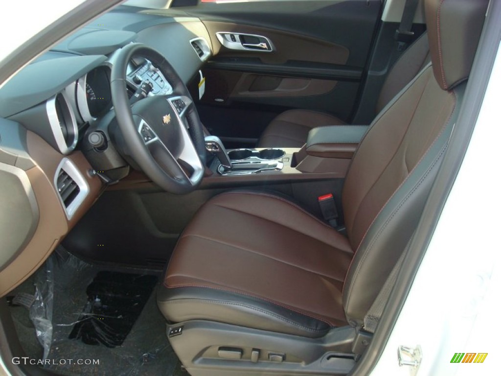 Brownstone/Jet Black Interior 2012 Chevrolet Equinox LTZ AWD Photo #56169224