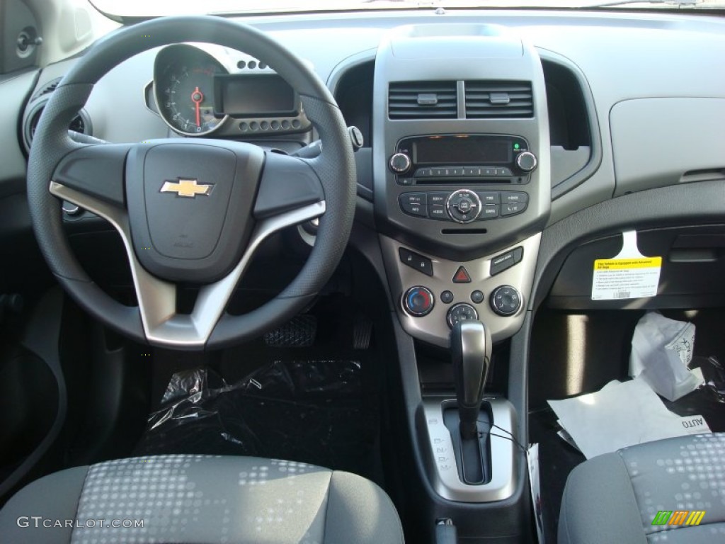 2012 Chevrolet Sonic LS Hatch Jet Black/Dark Titanium Dashboard Photo #56169317