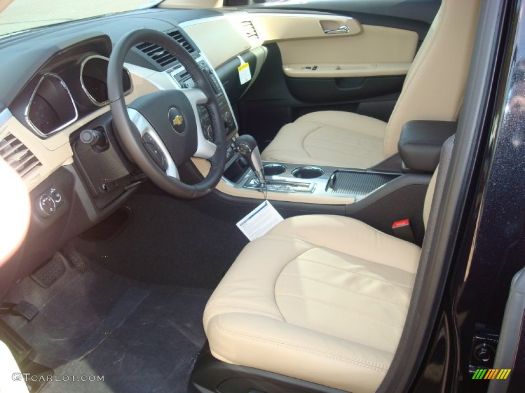 Cashmere/Ebony Interior 2012 Chevrolet Traverse LTZ AWD Photo #56169992