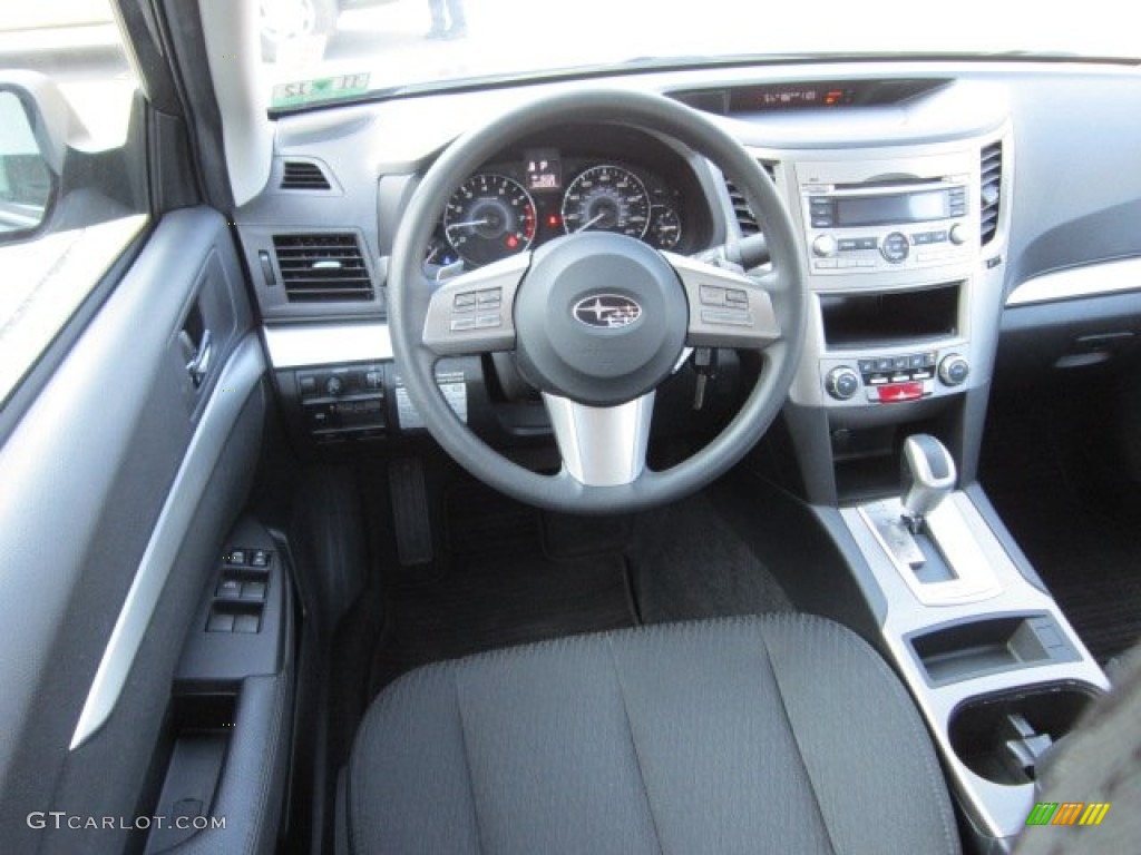 2010 Subaru Legacy 2.5i Sedan Off Black Dashboard Photo #56170184