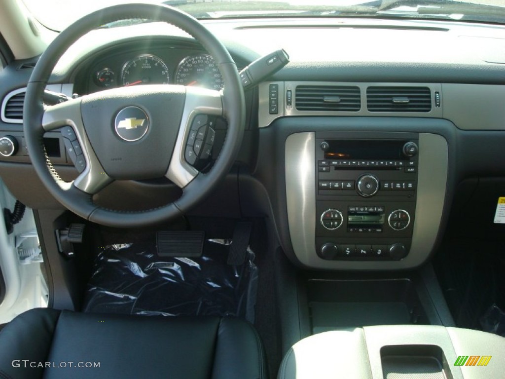 2012 Chevrolet Silverado 1500 LTZ Extended Cab Ebony Dashboard Photo #56170415