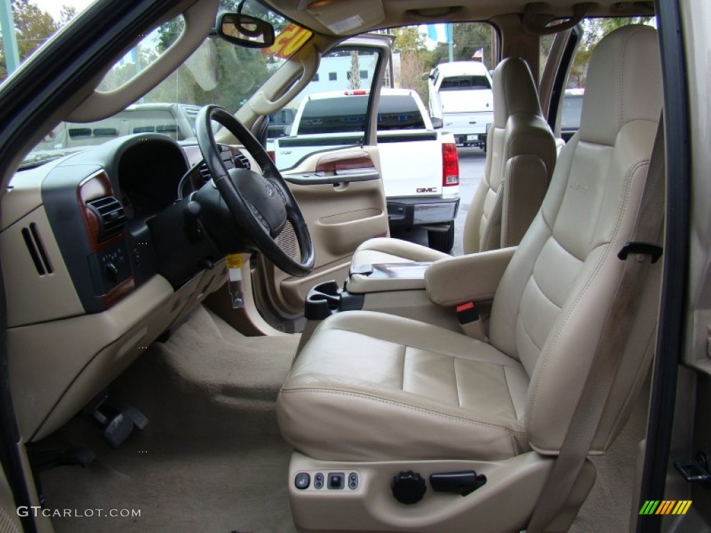 2005 F250 Super Duty Lariat Crew Cab 4x4 - Arizona Beige Metallic / Tan photo #11
