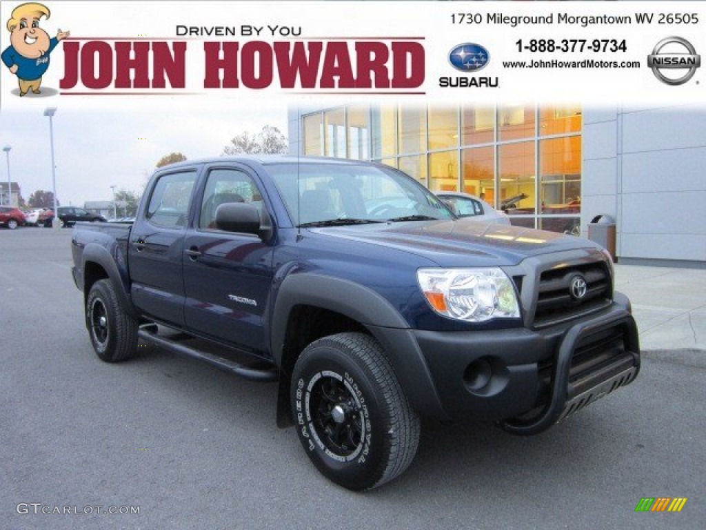 2008 Tacoma V6 Double Cab 4x4 - Indigo Ink Pearl / Graphite Gray photo #1