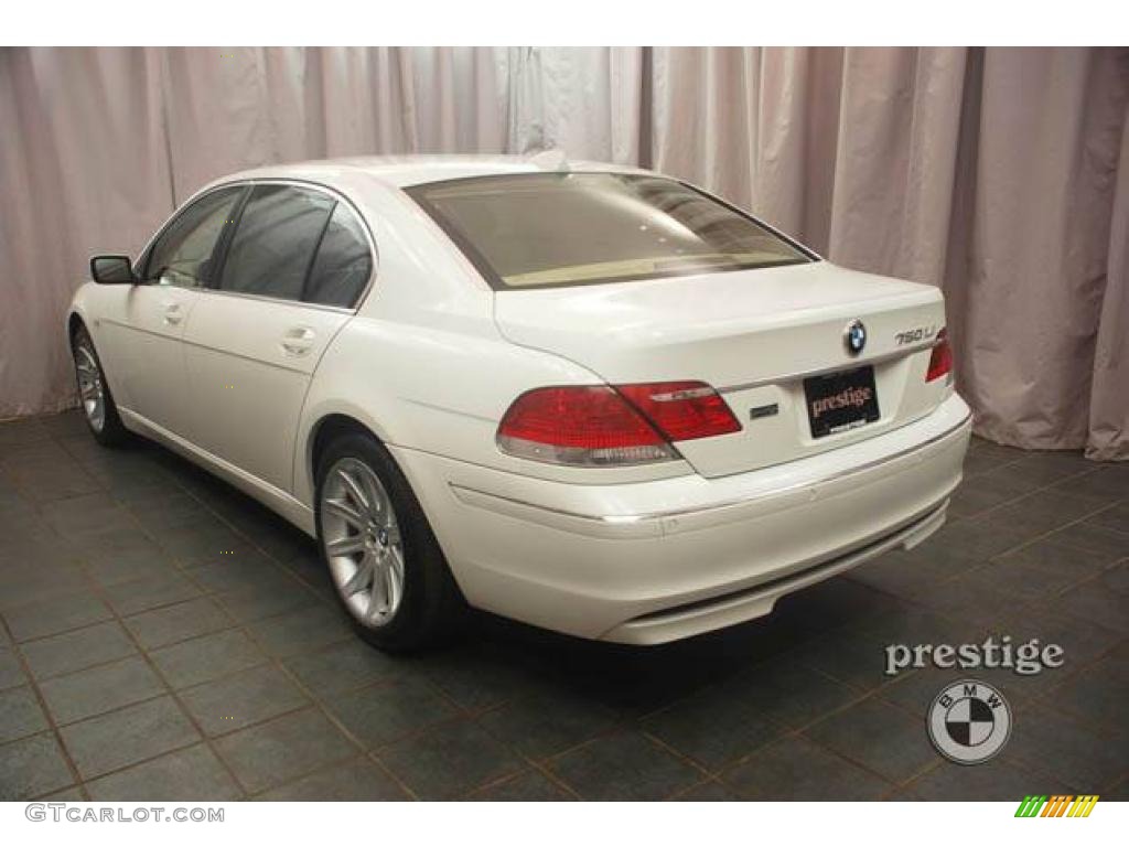 2006 7 Series 750Li Sedan - Alpine White / Dark Beige/Beige III photo #3