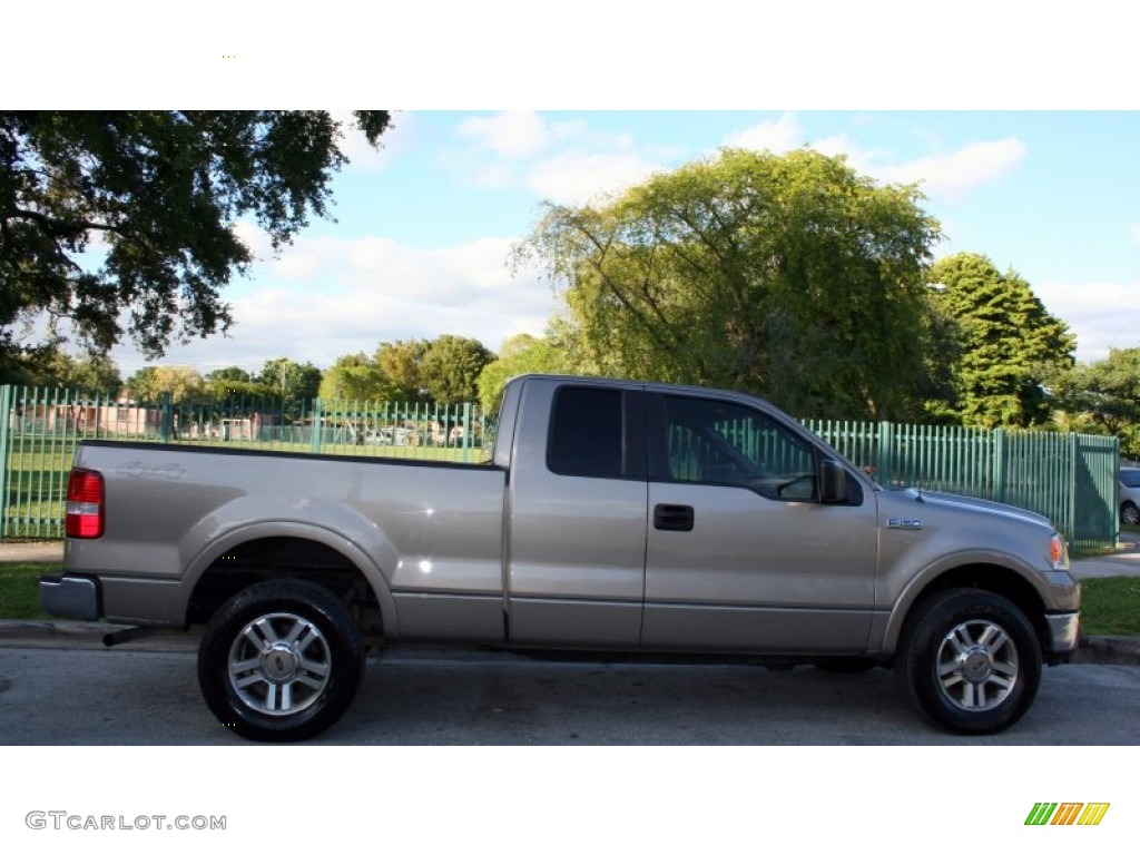 2005 F150 Lariat SuperCab 4x4 - Arizona Beige Metallic / Tan photo #10