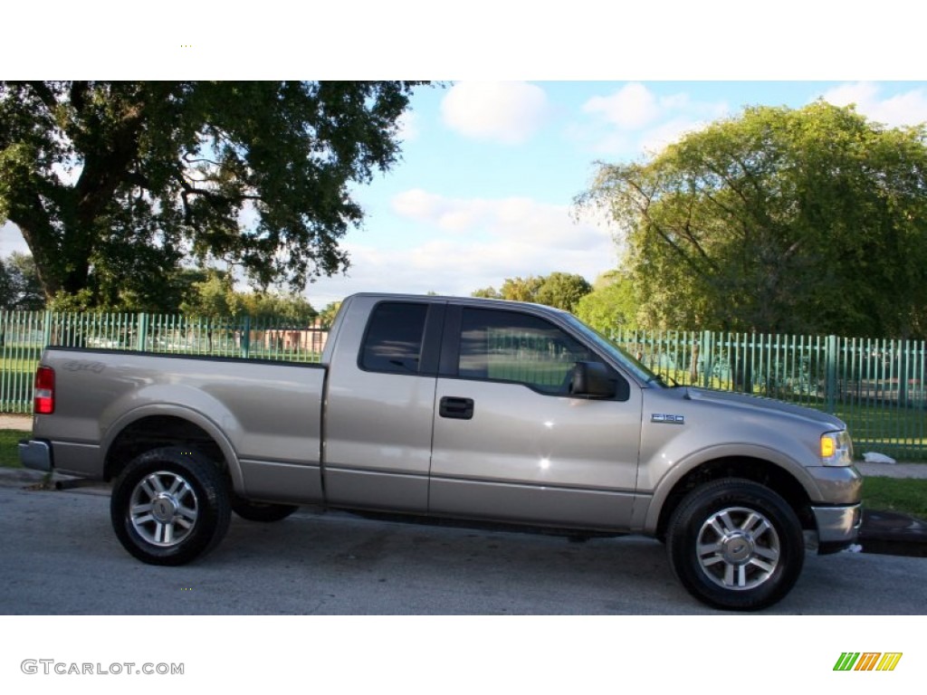 2005 F150 Lariat SuperCab 4x4 - Arizona Beige Metallic / Tan photo #11