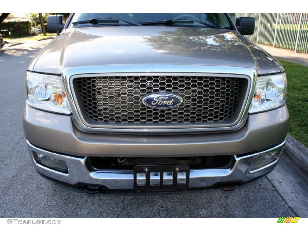 2005 F150 Lariat SuperCab 4x4 - Arizona Beige Metallic / Tan photo #17