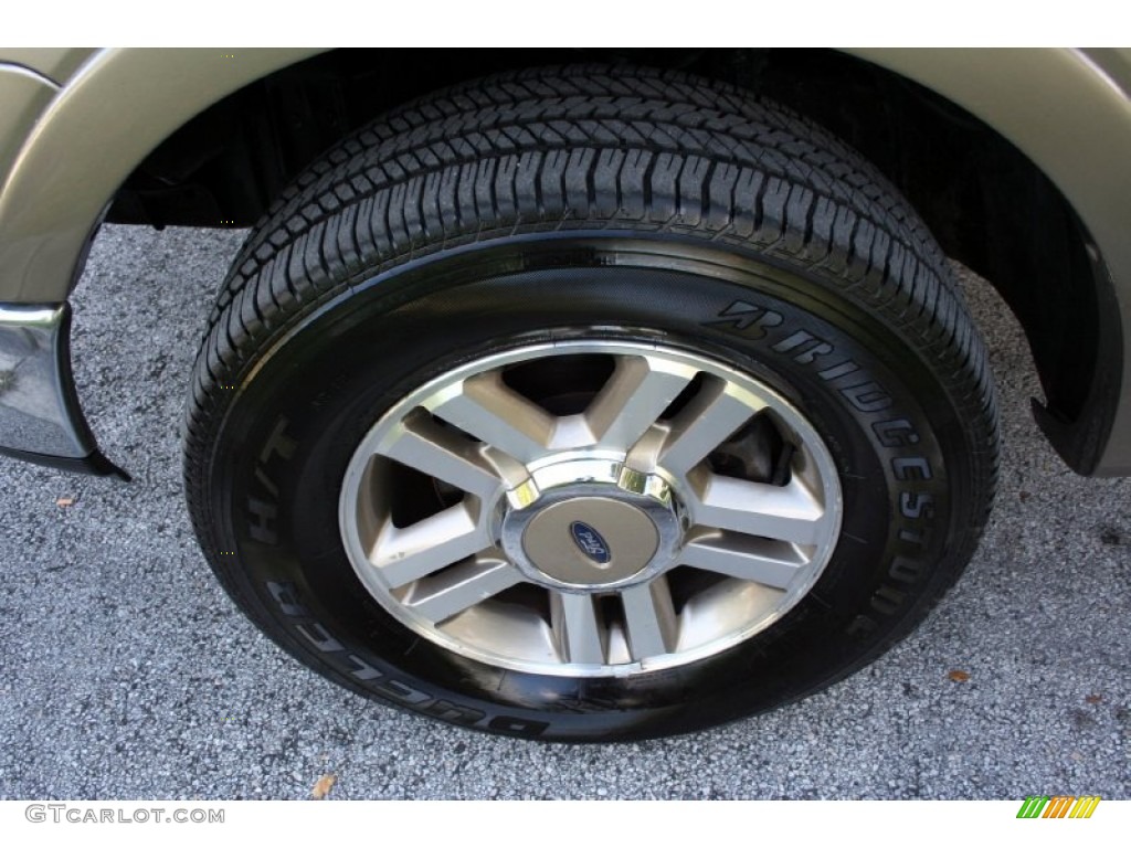 2005 F150 Lariat SuperCab 4x4 - Arizona Beige Metallic / Tan photo #29