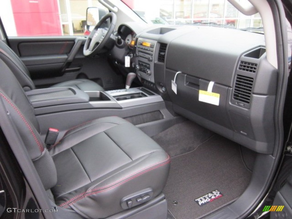 Pro 4X Charcoal Interior 2012 Nissan Titan Pro-4X Crew Cab 4x4 Photo #56173109