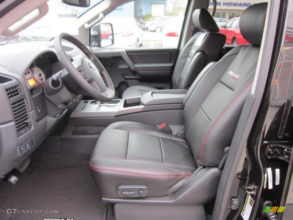 Pro 4X Charcoal Interior 2012 Nissan Titan Pro-4X Crew Cab 4x4 Photo #56173145