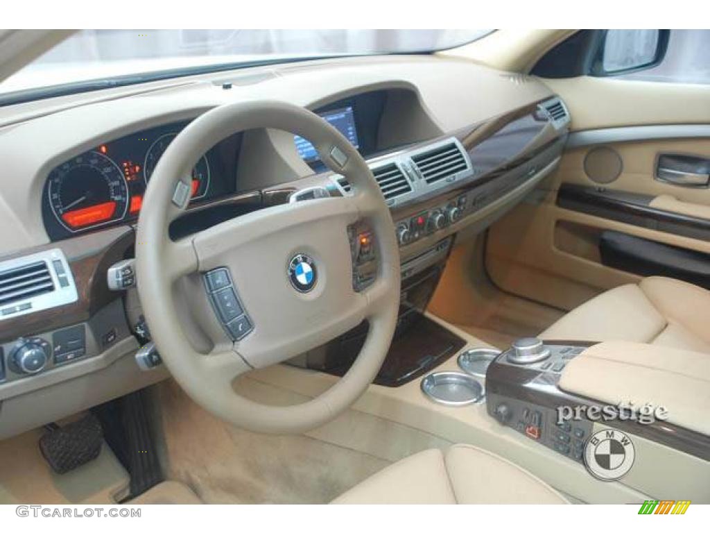 2006 7 Series 750Li Sedan - Alpine White / Dark Beige/Beige III photo #14