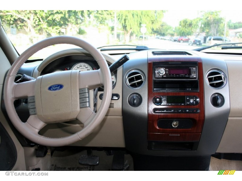 2005 F150 Lariat SuperCab 4x4 - Arizona Beige Metallic / Tan photo #67