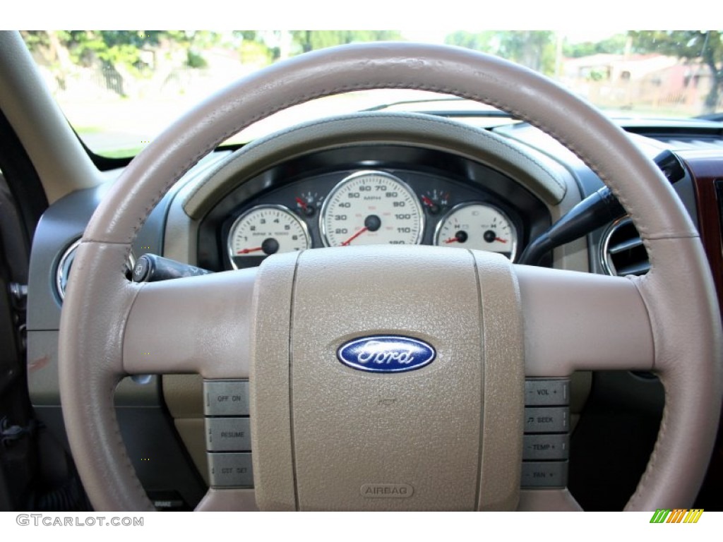 2005 F150 Lariat SuperCab 4x4 - Arizona Beige Metallic / Tan photo #69