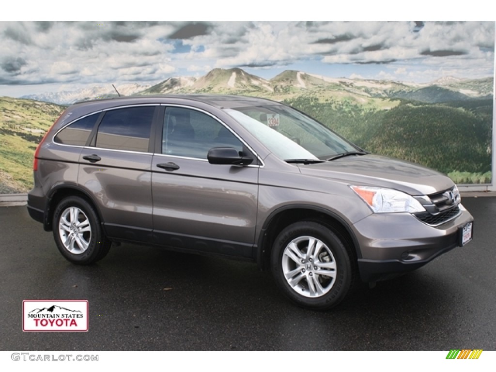 2010 CR-V EX AWD - Urban Titanium Metallic / Black photo #1