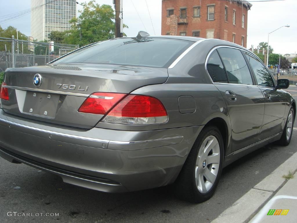 2006 7 Series 750Li Sedan - Sterling Grey Metallic / Basalt Grey/Flannel Grey photo #4