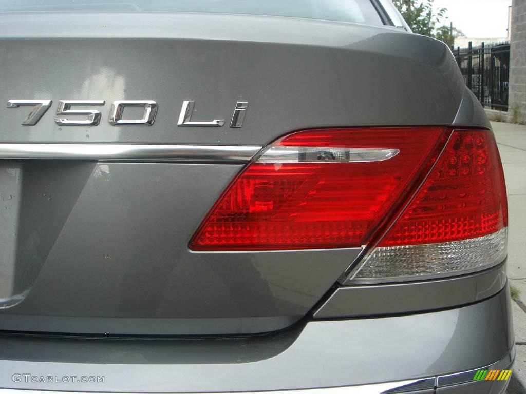 2006 7 Series 750Li Sedan - Sterling Grey Metallic / Basalt Grey/Flannel Grey photo #6