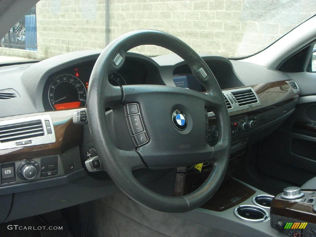 2006 7 Series 750Li Sedan - Sterling Grey Metallic / Basalt Grey/Flannel Grey photo #15