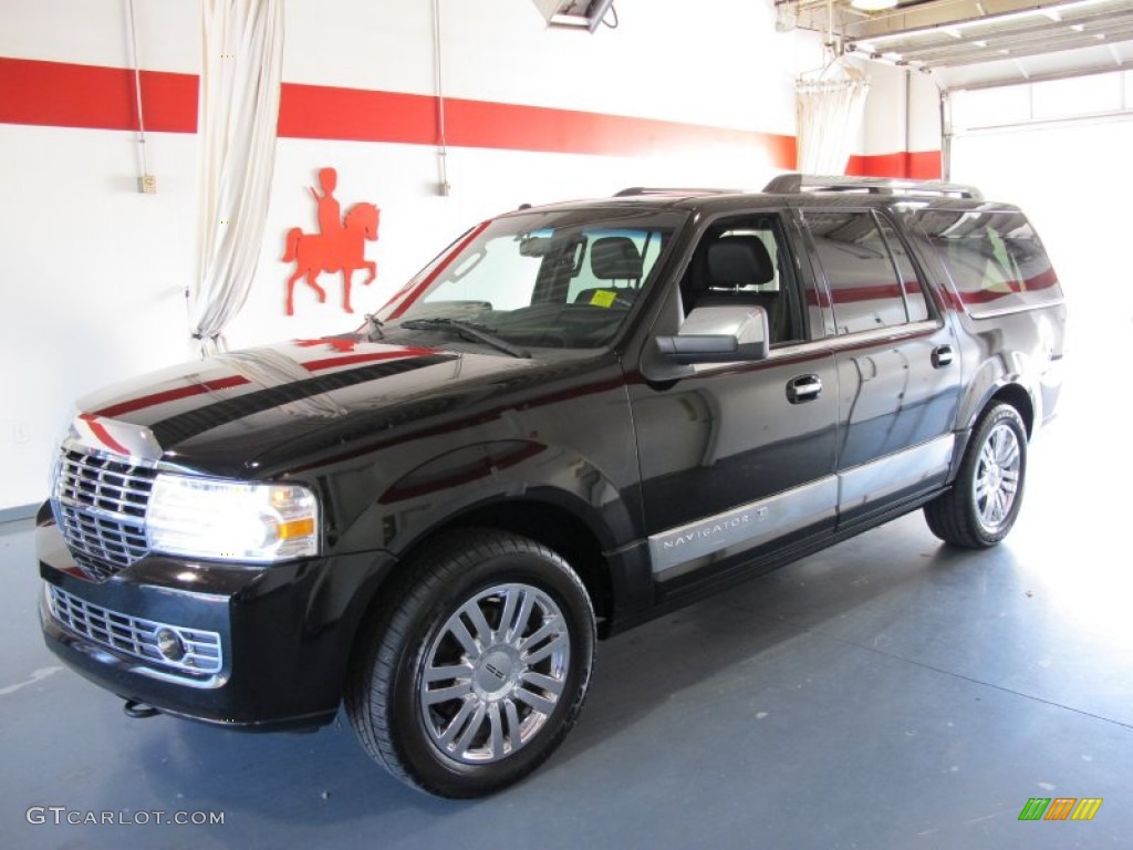 2008 Navigator L Elite - Black / Charcoal Black photo #1