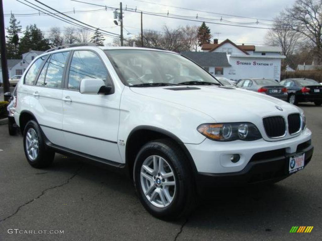 2006 X5 3.0i - Alpine White / Beige photo #2