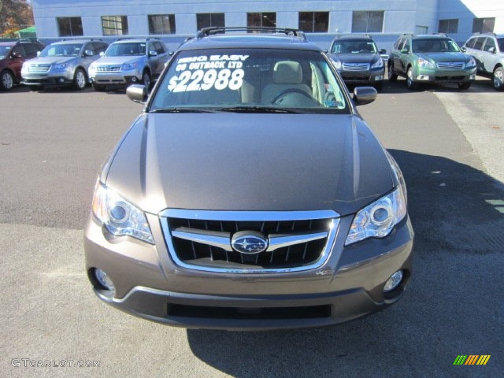 2009 Outback 2.5i Limited Wagon - Deep Bronze Metallic / Warm Ivory photo #2