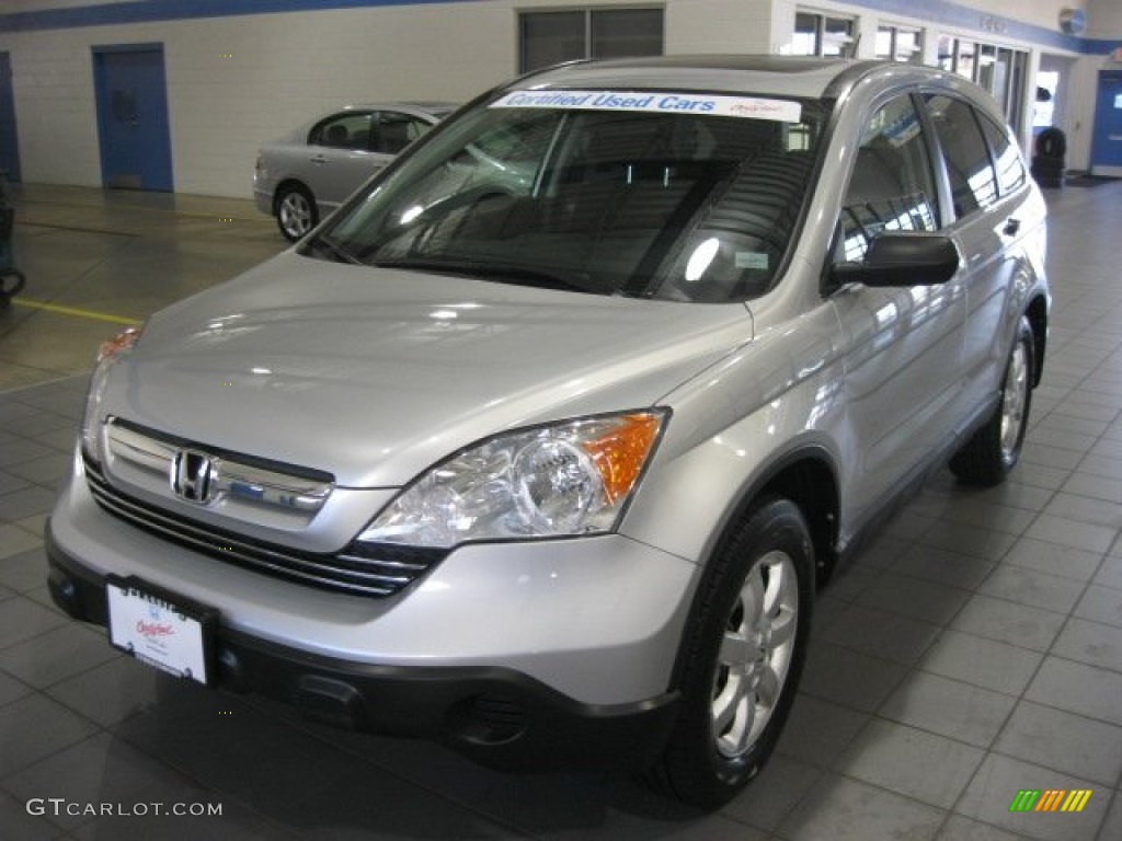 2009 CR-V EX 4WD - Alabaster Silver Metallic / Black photo #1
