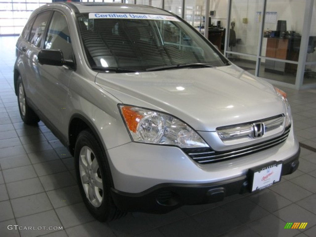 2009 CR-V EX 4WD - Alabaster Silver Metallic / Black photo #2
