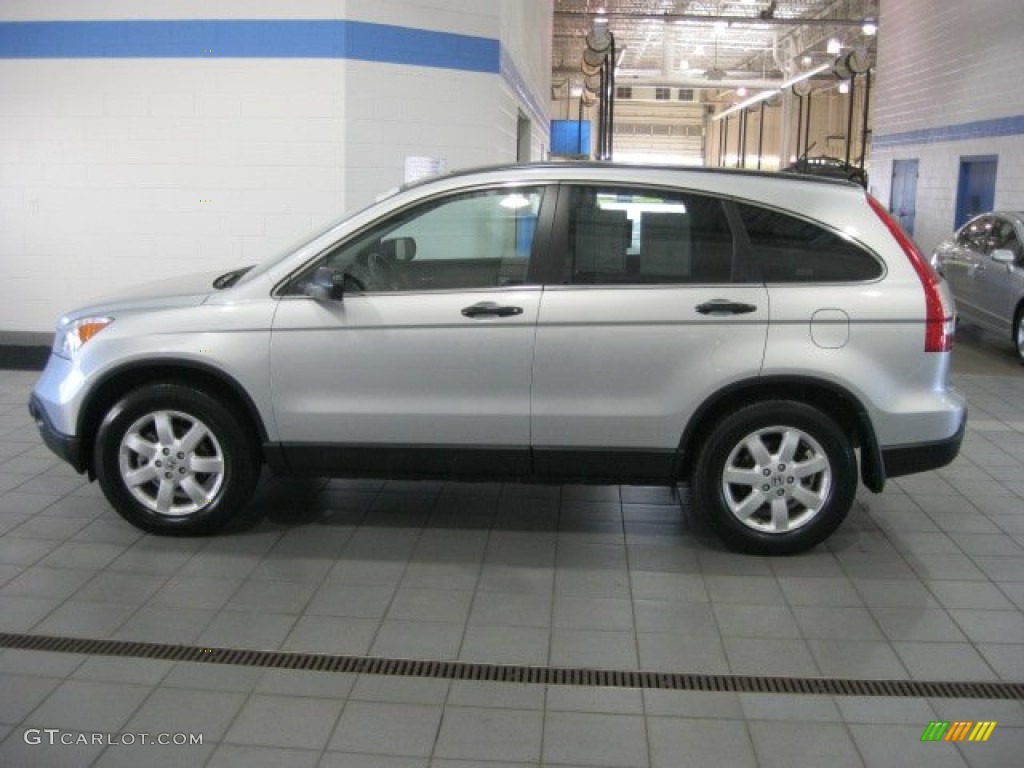 2009 CR-V EX 4WD - Alabaster Silver Metallic / Black photo #4