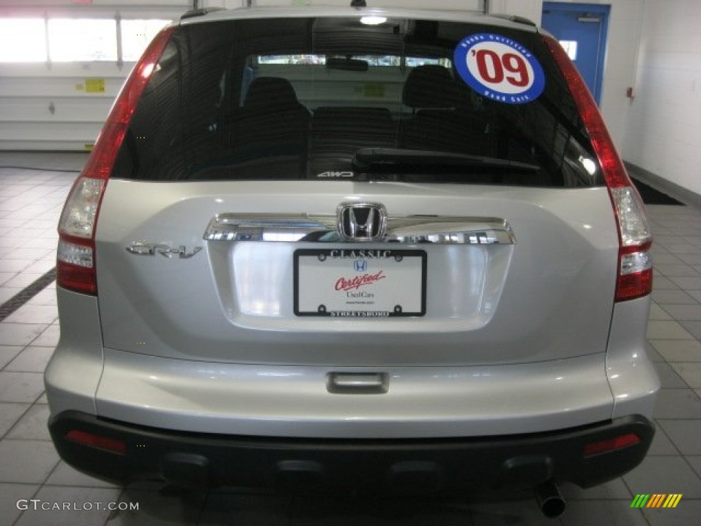 2009 CR-V EX 4WD - Alabaster Silver Metallic / Black photo #9