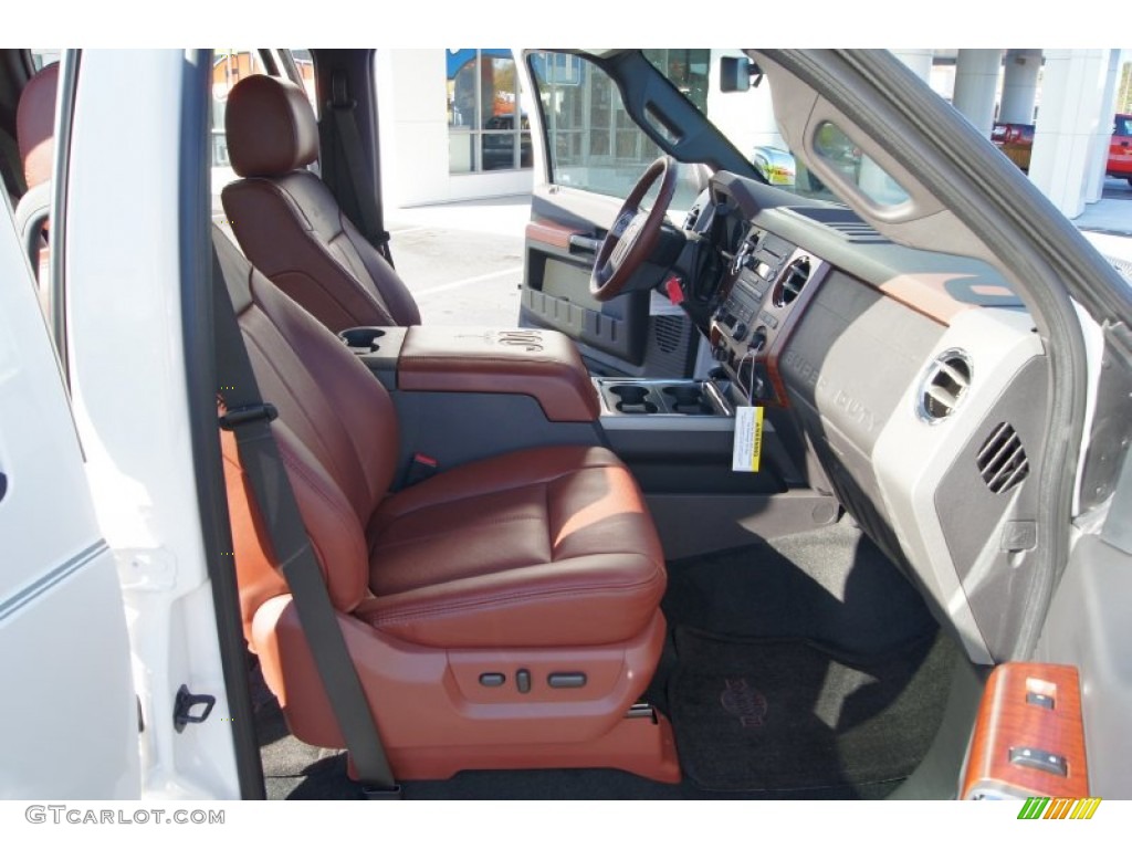 Chaparral Leather Interior 2012 Ford F350 Super Duty King Ranch Crew Cab 4x4 Dually Photo #56177912