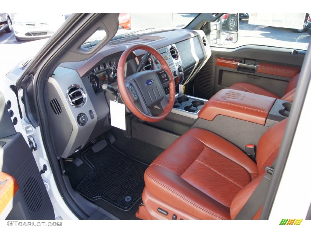Chaparral Leather Interior 2012 Ford F350 Super Duty King Ranch Crew Cab 4x4 Dually Photo #56177996
