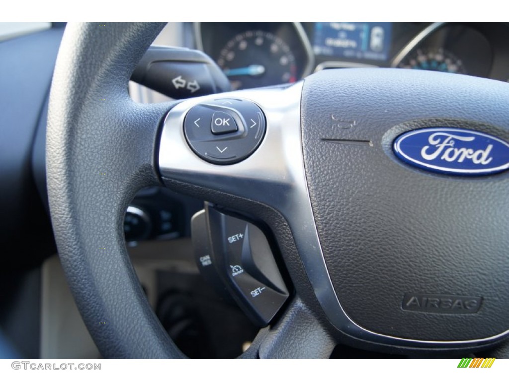 2012 Focus SE Sedan - Frosted Glass Metallic / Stone photo #21